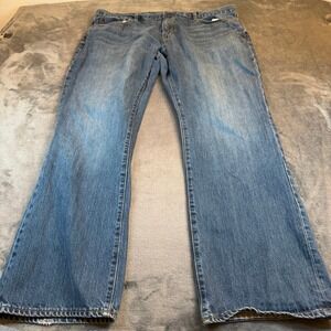 Gap Boot Fit Jeans Blue Medium Wash Denim Bootcut 100% Cotton Fits Mens 40x30"